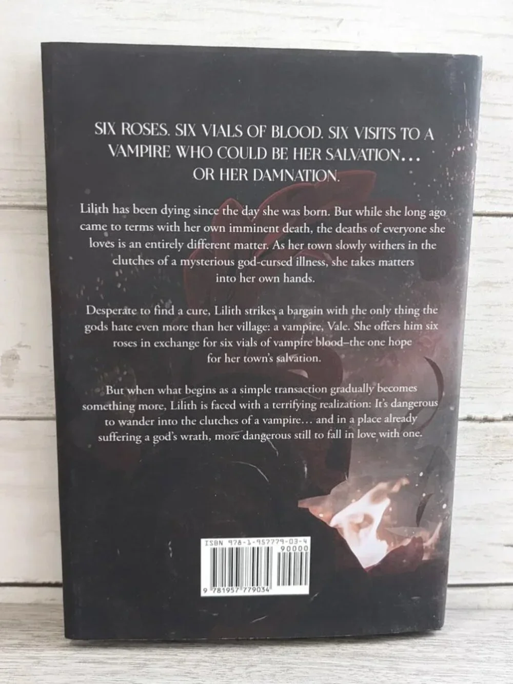 Six Scorched Roses by Carissa Broadbent Indie Print hardcover